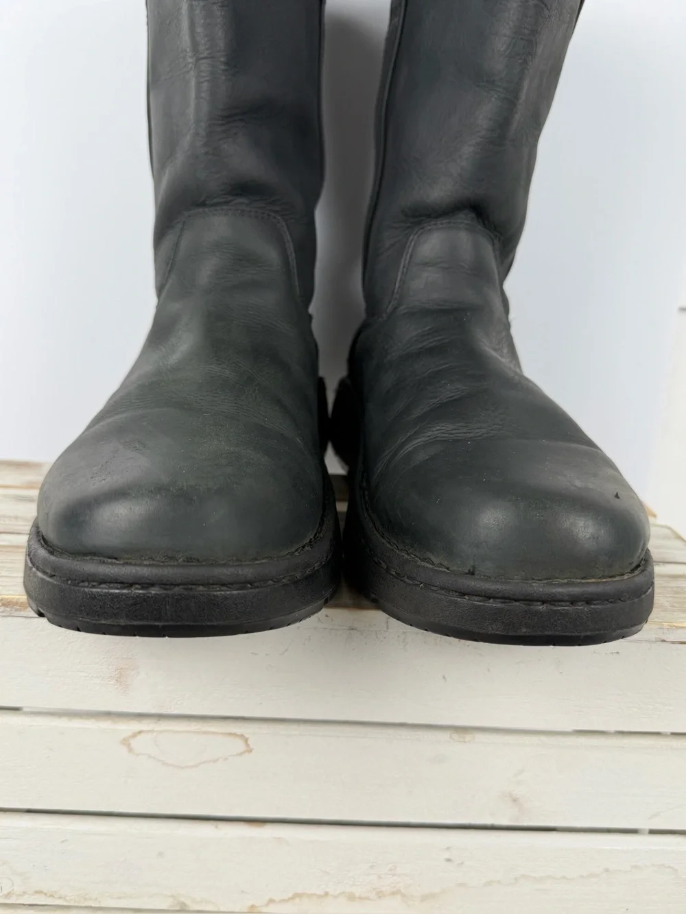 Chaco Credence tall leather boots men’s size 11.5 Vibram Nurl rubber outsole